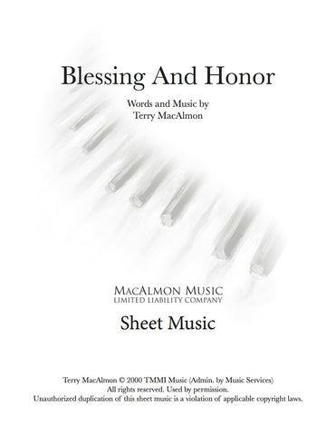 Blessing And Honor-Sheet Music (PDF Download) +Lead Sheet