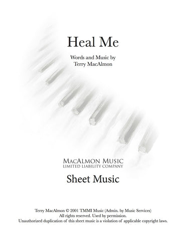 Heal Me-Sheet Music (PDF Download) + Lead Sheet