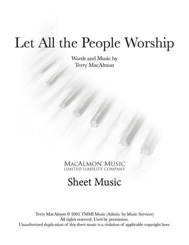 Let All The People Worship-Sheet Music (PDF Download) + Lead Sheet