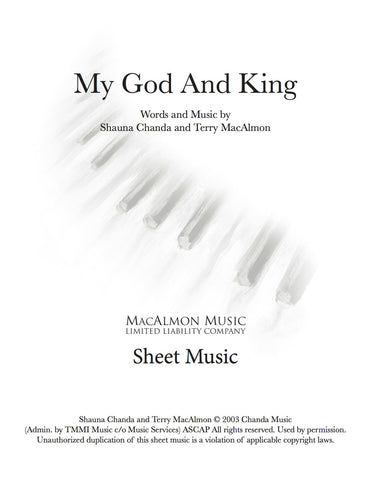 My God and King-Sheet Music (PDF Download) + Lead Sheet
