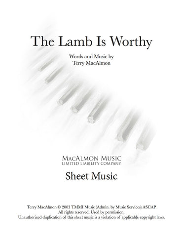 The Lamb Is Worthy-Sheet Music (PDF Download) + Lead Sheet